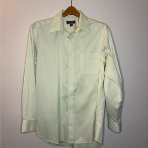 Elegant Cream Dress Shirt with Classic Collar
